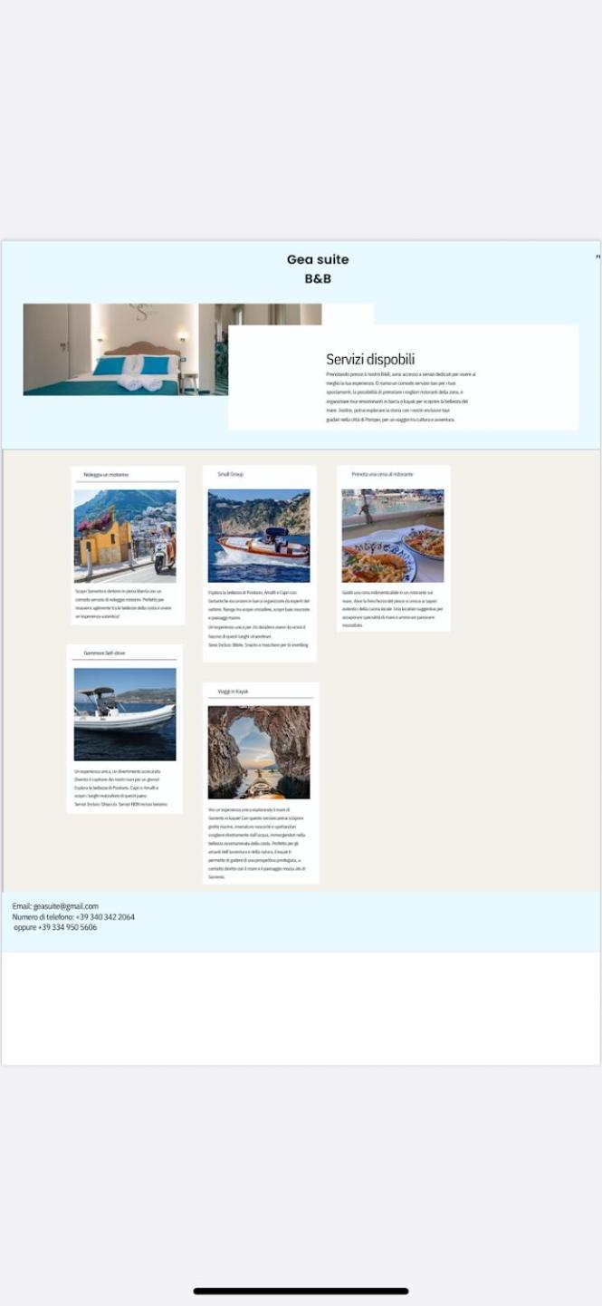 Gea Suite B&B Соренто Екстериор снимка